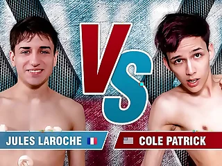 Barren Twink Fight with - 8 Boys Orgy: France fucks America